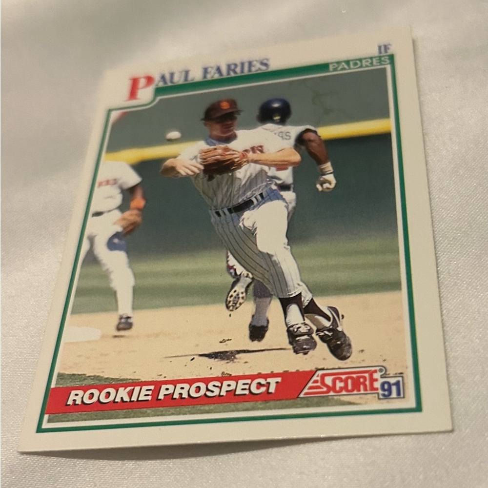 Rookie Prospect Baseball Card